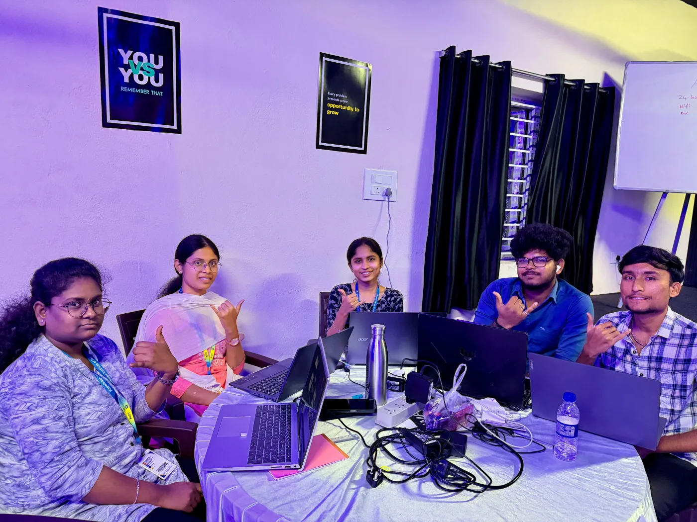 24-hour hackathon at partner campus